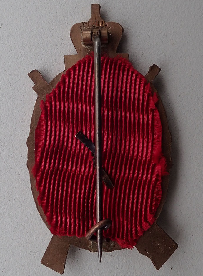 Det militære skarpskyttermerke i bronse. (Sverige 1943-1945). - Bilde 3