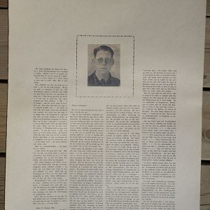 SS-PLAKAT. Lokal trykket fallen frontkjemper plakat. (1945).