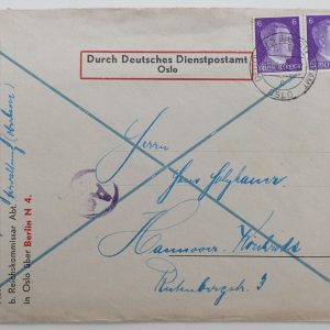 DER REICHSKOMMISSAR FÜR DIE BESETZTEN NORWEGISCHEN GEBIETE konvolutt.