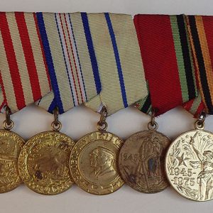 RUSSLAND. Medaljegruppe med 7 medaljer.