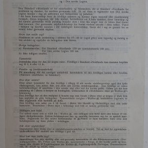 Reglement for opptakelse som frivillige i Waffen-SS (Standard Nordland) og i Den norske Legion.