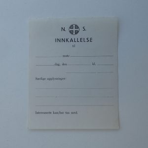 N.S. INNKALLELSE.