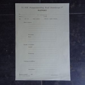 NSK Propagandaavdeling RAPPORT. (1942).