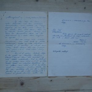 "Heimefront" og norsk "rettsvesen" frå 1945 manuskript/fortelling. (Peter Teige. Stårheim i Nordfjord).