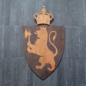 Riksvåpen veggskilt.