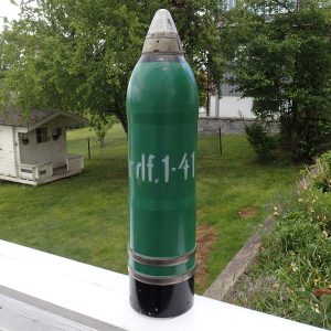 10,5 cm. SK C/32 Kriegsmarine granat brukt til undervisning. rdf.1-41. (1941/43).