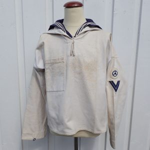 Kriegsmarine sommer bluse med løs gakk-gakk krave. Motor transport Obergefreiter. (Blusen stammer fra Arendal).