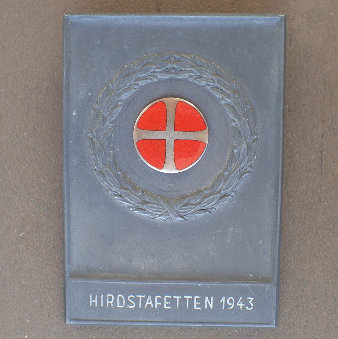 HIRDSTAFETTEN 1943 plakett.
