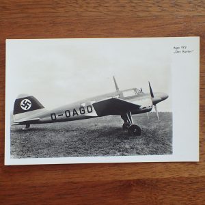 Ago 192 "Der Kurier" Luftwaffe postkort.