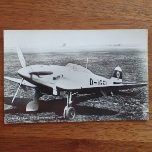 Heinkel He- 119 èènpersoons jager Luftwaffe postkort.