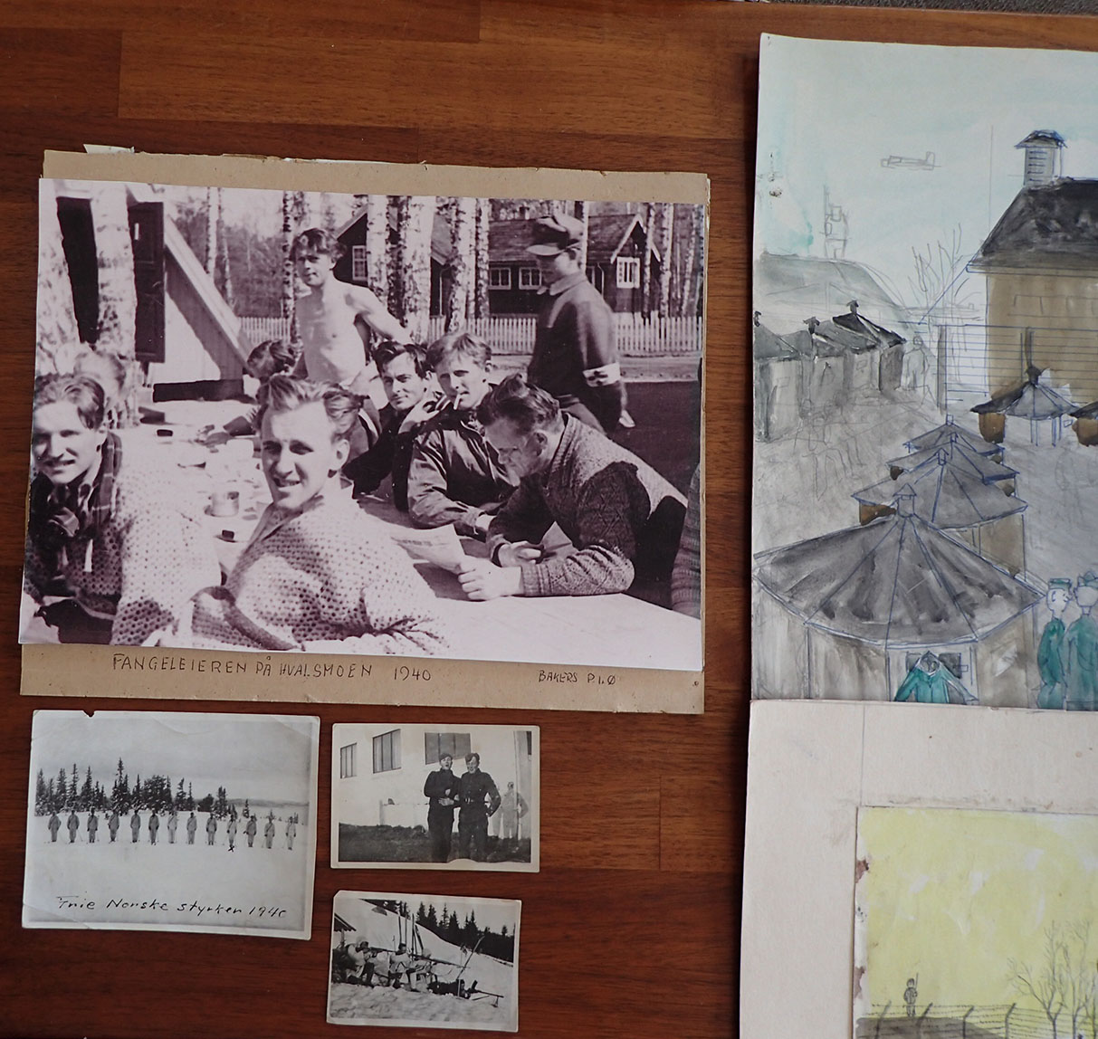 UNIK fange-samling tilhørende Paul Inge Østigård. - Kjempet mot tyskerne april 1940, illegale våpen, Grini - klarte nesten å rømme, Fornebu fangeleir så hjemmefronten. - Bilde 3