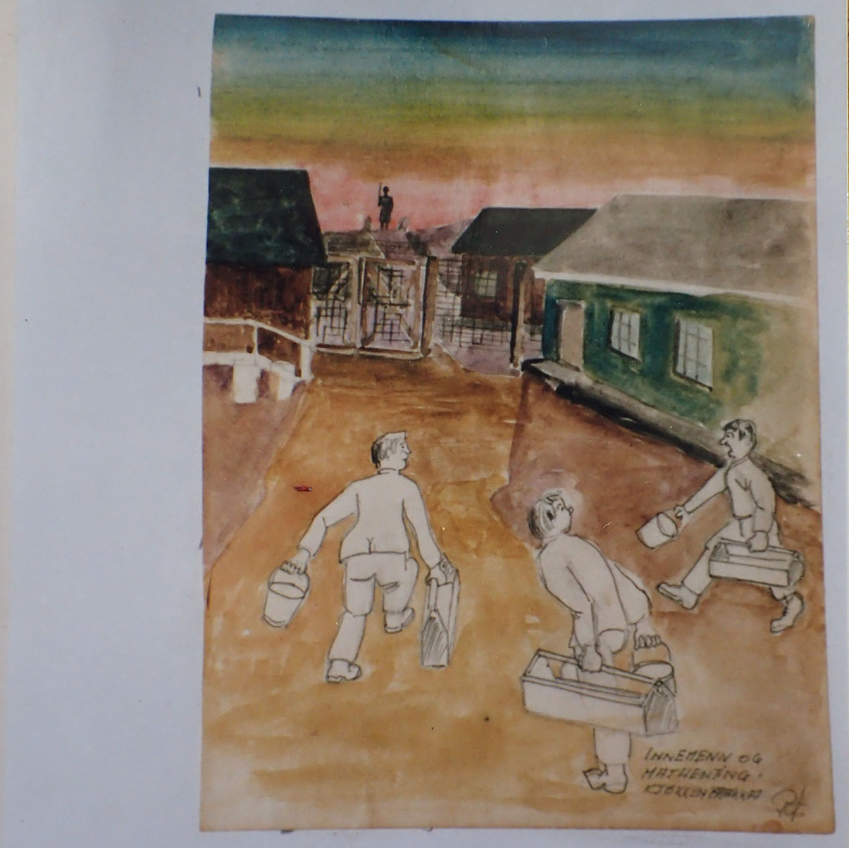 UNIK fange-samling tilhørende Paul Inge Østigård. - Kjempet mot tyskerne april 1940, illegale våpen, Grini - klarte nesten å rømme, Fornebu fangeleir så hjemmefronten. - Bilde 14