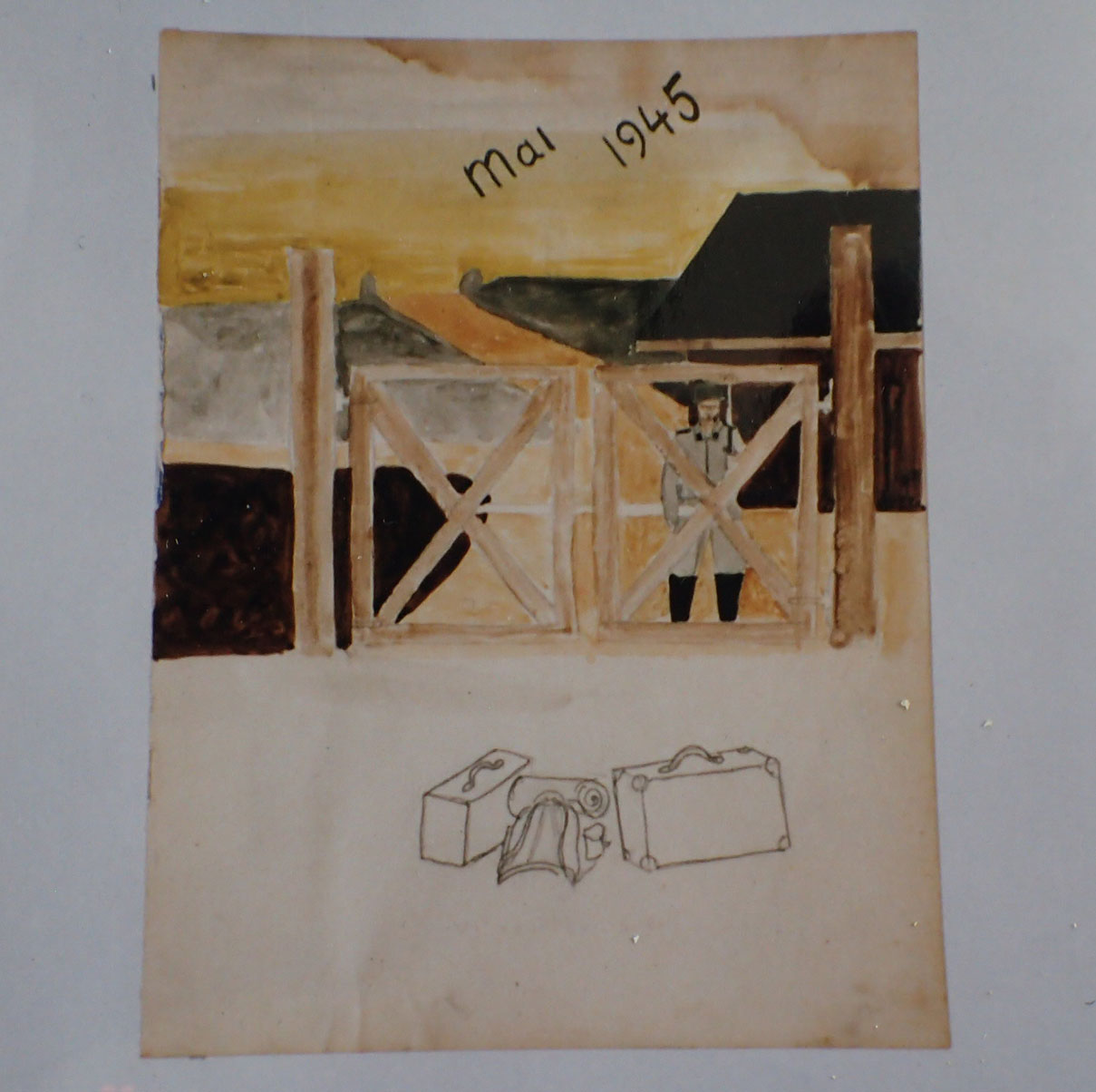 UNIK fange-samling tilhørende Paul Inge Østigård. - Kjempet mot tyskerne april 1940, illegale våpen, Grini - klarte nesten å rømme, Fornebu fangeleir så hjemmefronten. - Bilde 16