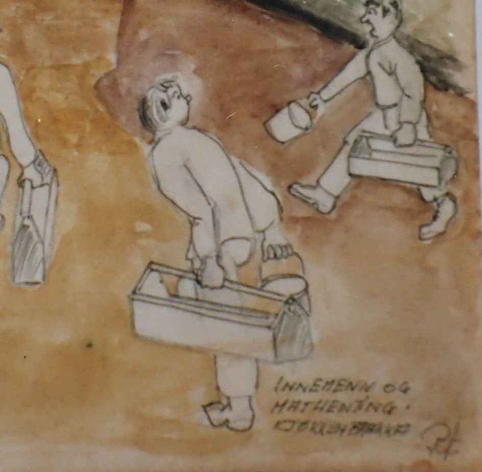 UNIK fange-samling tilhørende Paul Inge Østigård. - Kjempet mot tyskerne april 1940, illegale våpen, Grini - klarte nesten å rømme, Fornebu fangeleir så hjemmefronten. - Bilde 15