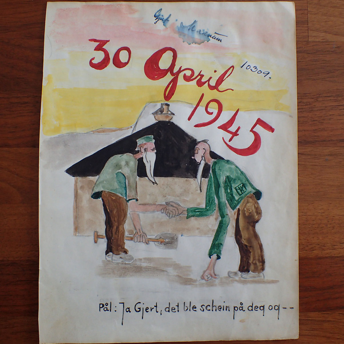 UNIK fange-samling tilhørende Paul Inge Østigård. - Kjempet mot tyskerne april 1940, illegale våpen, Grini - klarte nesten å rømme, Fornebu fangeleir så hjemmefronten. - Bilde 13