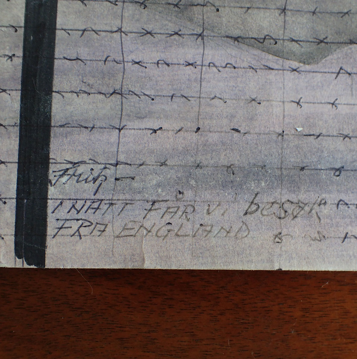 UNIK fange-samling tilhørende Paul Inge Østigård. - Kjempet mot tyskerne april 1940, illegale våpen, Grini - klarte nesten å rømme, Fornebu fangeleir så hjemmefronten. - Bilde 28