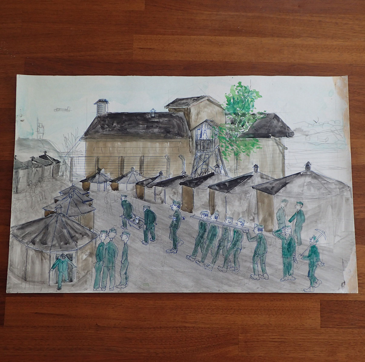 UNIK fange-samling tilhørende Paul Inge Østigård. - Kjempet mot tyskerne april 1940, illegale våpen, Grini - klarte nesten å rømme, Fornebu fangeleir så hjemmefronten. - Bilde 22