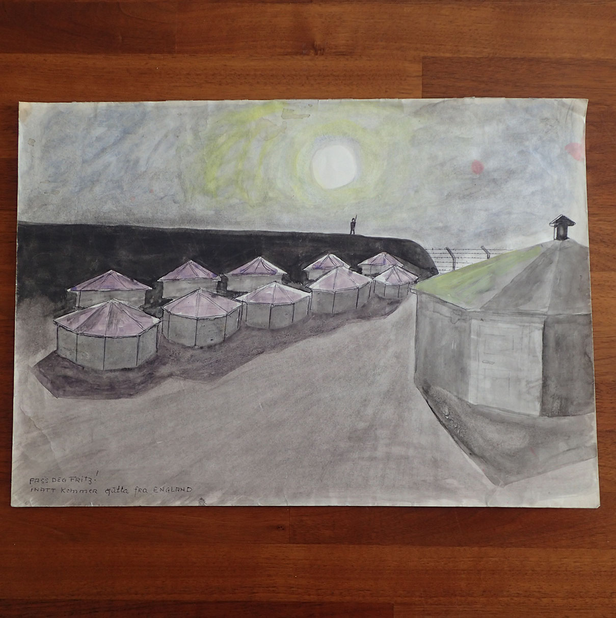 UNIK fange-samling tilhørende Paul Inge Østigård. - Kjempet mot tyskerne april 1940, illegale våpen, Grini - klarte nesten å rømme, Fornebu fangeleir så hjemmefronten. - Bilde 24