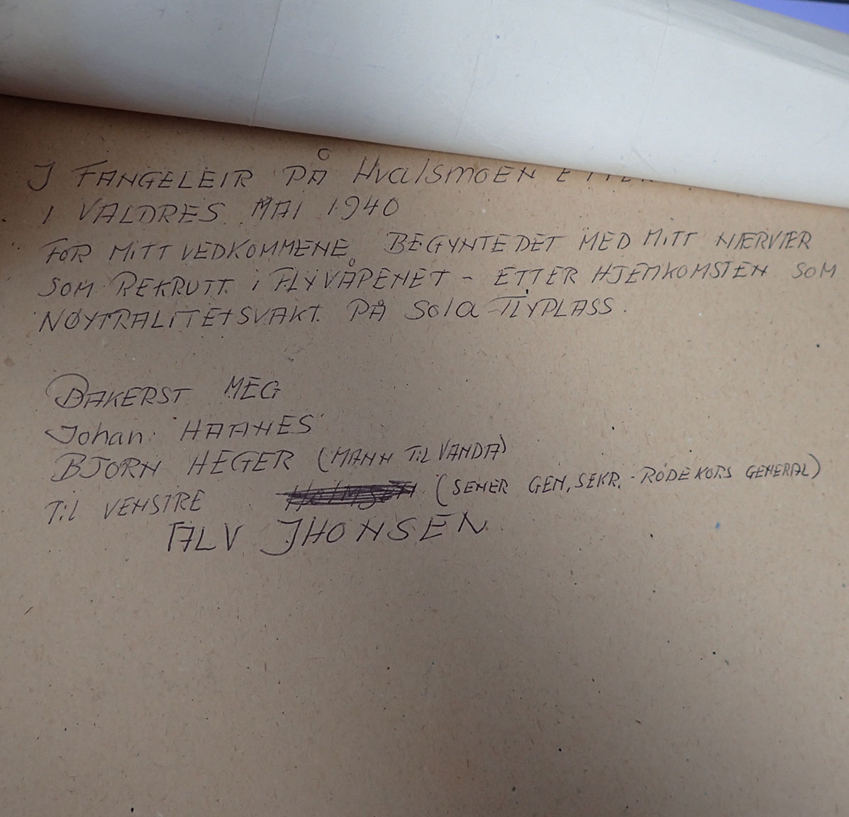UNIK fange-samling tilhørende Paul Inge Østigård. - Kjempet mot tyskerne april 1940, illegale våpen, Grini - klarte nesten å rømme, Fornebu fangeleir så hjemmefronten. - Bilde 4