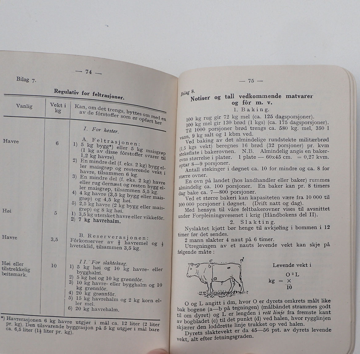 Håndbok for den Norske Hærs Intendantur av 20/4-1938. (London 1942). - Bilde 6