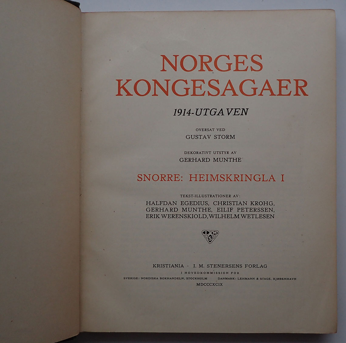 NORGES KONGESAGAER. 4 bind. (1913-1914). - Bilde 4