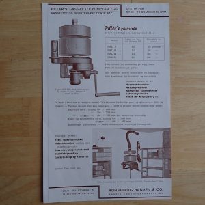 PILLER`S GASS-FILTER PUMPEANLEGG.