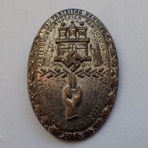 1. GAU.-PARTEITAG HAMBURG 24.2.34. VEREIDIGUNG d. POLITI LEITER 25.2.34 Dagsmerke.