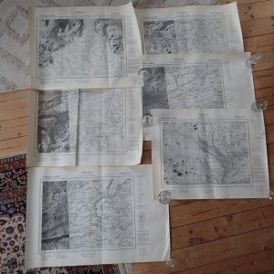 6 Luftwaffe Bildplankarte fra Norge. (1944).