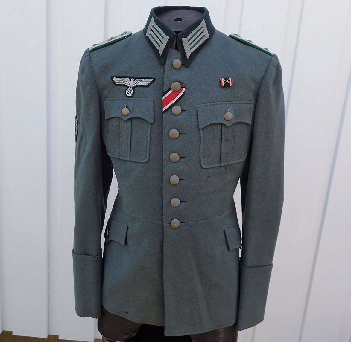 Wehrmacht Jäger Hauptmann uniformsjakke. (Lt. d. R. Heiden. II. 1939). - Bilde 2