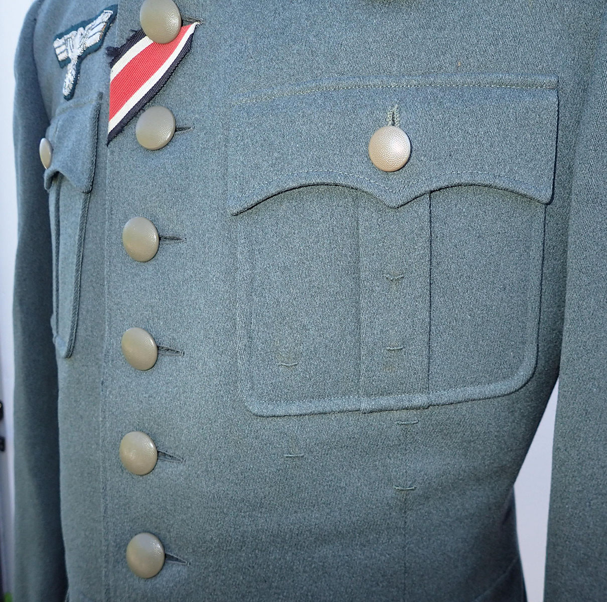 Wehrmacht Jäger Hauptmann uniformsjakke. (Lt. d. R. Heiden. II. 1939). - Bilde 17