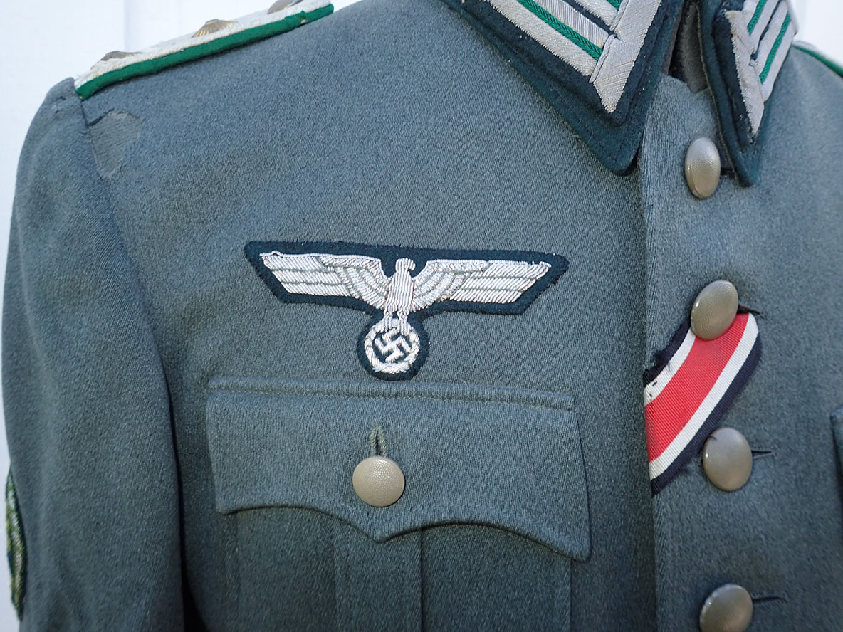 Wehrmacht Jäger Hauptmann uniformsjakke. (Lt. d. R. Heiden. II. 1939). - Bilde 12