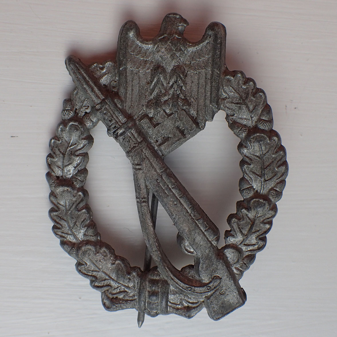 Infanterimerke i sølv. L/53. (Hymmen & Co. Lüdenscheid). - Bilde 2